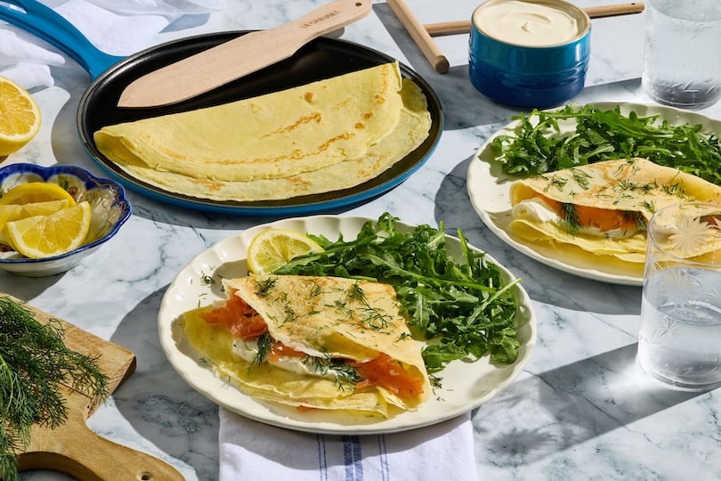 Smoked Salmon Crepes